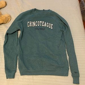 Teal Chincoteague Island Sweatshirt